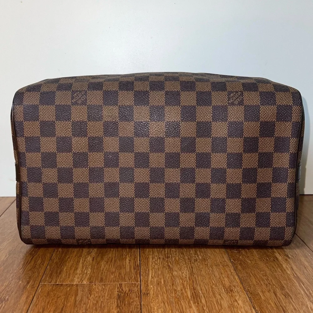 Authentic Louis Vuitton Speedy Bandoulière 30 Damier Ebene N41367 Handbag